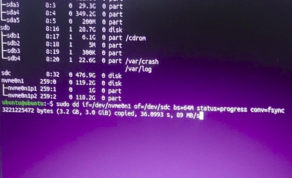 Running dd command correctly